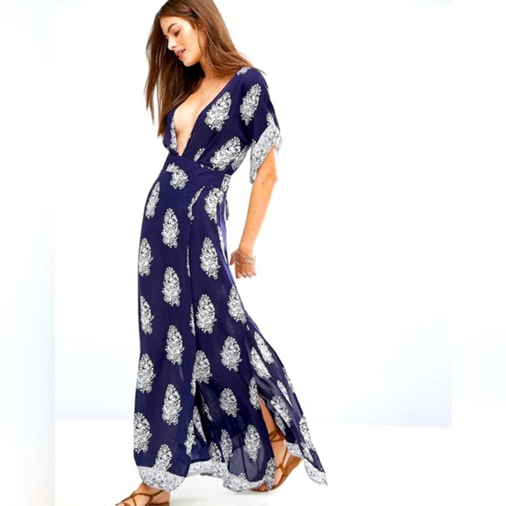 Faithfull The Brand Tula Maxi Dress DEVANI PRINT size 2